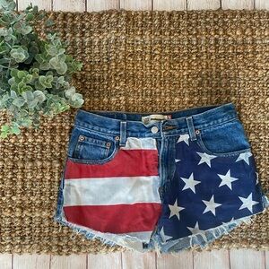 Levi’s Star Spangled Cut Off Shorts